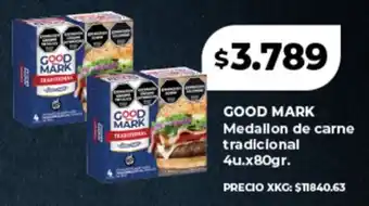 Supermayorista Vital GOOD MARK Medallon de carne tradicional oferta