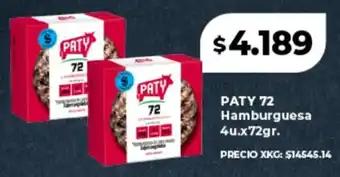 Supermayorista Vital PATY 72 Hamburguesa oferta