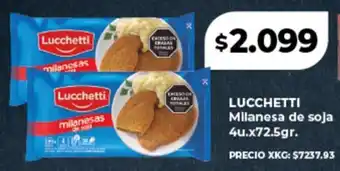 Supermayorista Vital LUCCHETTI Milanesa de soja oferta