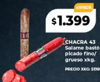 Supermayorista Vital CHACRA 43 Salame bastó picado fino/ grueso oferta