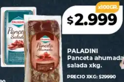 Supermayorista Vital PALADINI Panceta Ahumada salada oferta