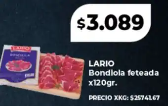 Supermayorista Vital LARIO Bondiola feteada oferta