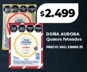 Supermayorista Vital DOÑA AURORA Quesos feteados oferta