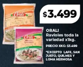 Supermayorista Vital ORALI Ravioles oferta