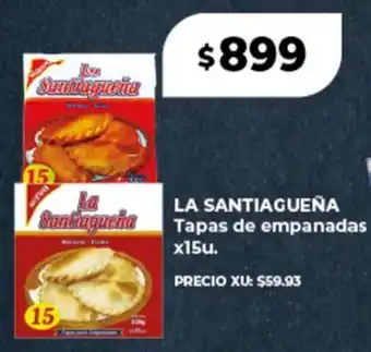 Supermayorista Vital LA SANTIAGUEÑA Tapas de empanadas oferta