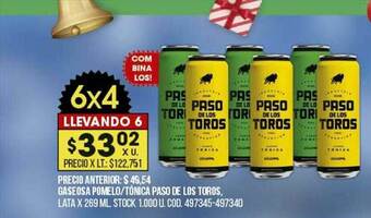 Coto Gaseosa Pomelo Tónica Paso De Los Toros oferta