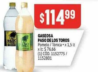 Makro Gaseosa Paso De Los Toros oferta