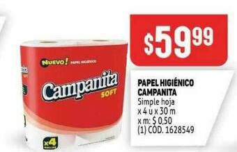 Makro Papel Higiénico Campanita oferta