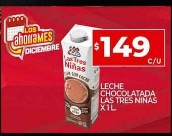 Supermercados DIA Leche Chocolatada Las Tres Ninas oferta