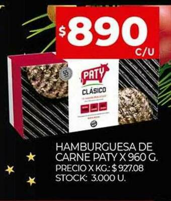Supermercados DIA Hamburguesa De Carne Paty oferta