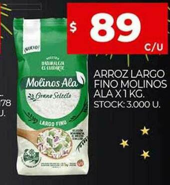 Supermercados DIA Arroz Largo Fino Molinos Ala oferta