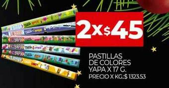 Supermercados DIA Pastillas De Colores Yapa oferta