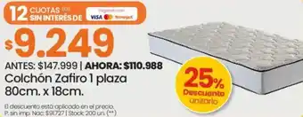 Changomas Colchón zafiro oferta