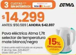 Changomas Atma pava eléctrica oferta
