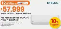 Changomas Philco aire acondicionado oferta
