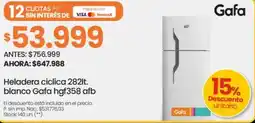 Changomas Gafa Heladera ciclica oferta
