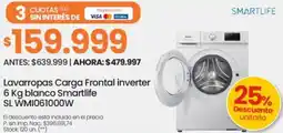 Changomas Smartlife lavarropas carga frontal inverter oferta