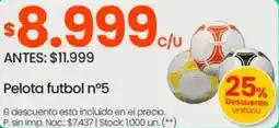 Changomas Pelota futbol nº5 oferta
