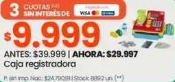 Changomas Caja registradora oferta