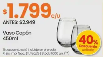 Changomas Vaso copón oferta