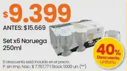 Changomas Set x6 Noruega oferta