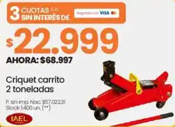 Changomas Criquet carrito 2 toneladas oferta