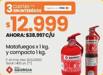 Changomas Matafuegos x 1 kg y compacto 1 kg oferta