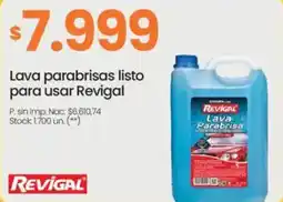 Changomas Revigal Lava parabrisas listo para usar oferta