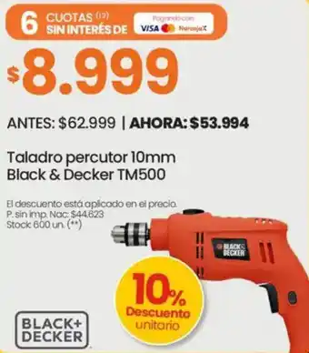 Changomas Black & Decker Taladro percutor 10mm oferta