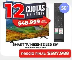 Supermayorista Vital Hisense Smart TV LED 50" oferta