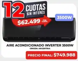 Supermayorista Vital Aire acondicionado inverter 3500W oferta