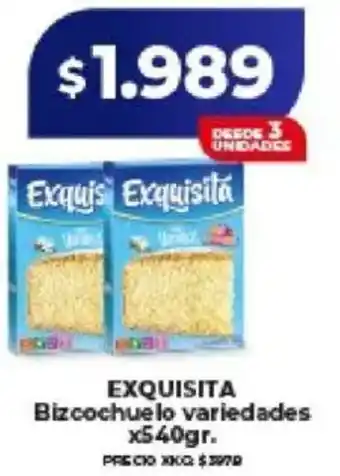 Supermayorista Vital Exquisita bizcochuelo variedades oferta