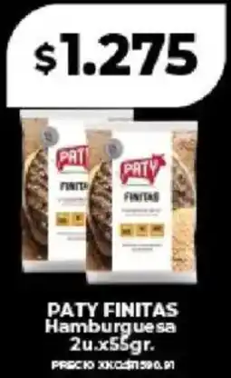 Supermayorista Vital Paty finitas hamburguesa oferta