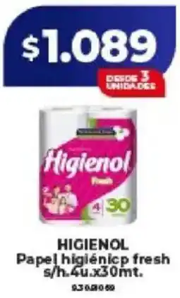 Supermayorista Vital Higienol papel higiénico fresh oferta