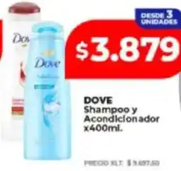 Supermayorista Vital Dove shampoo y acondicionador oferta