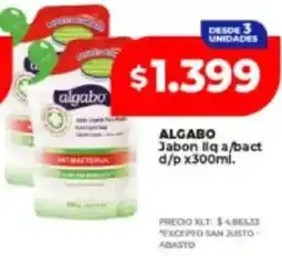 Supermayorista Vital Algabo jabon liq a/bact oferta