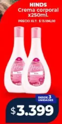 Supermayorista Vital Hinds crema corporal oferta