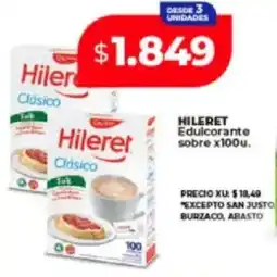 Supermayorista Vital Hileret edulcorante sobre oferta