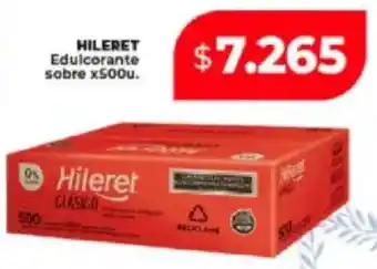 Supermayorista Vital Hileret edulcorante sobre oferta