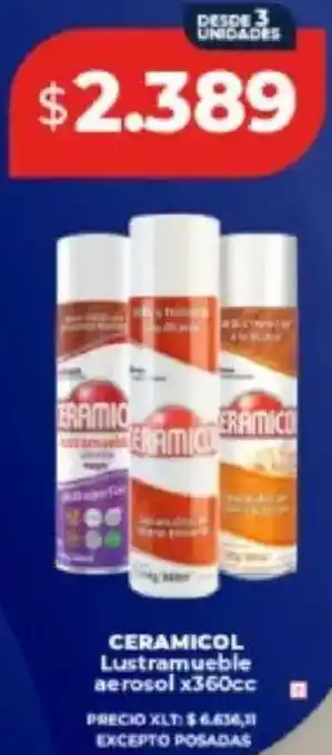 Supermayorista Vital Ceramicol lustramueble aerosol oferta