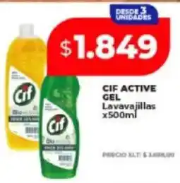 Supermayorista Vital Cif active gel lavavajillas oferta