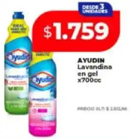 Supermayorista Vital Ayudin lavandina en gel oferta