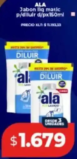 Supermayorista Vital Ala jabon liq matic p/diluir oferta