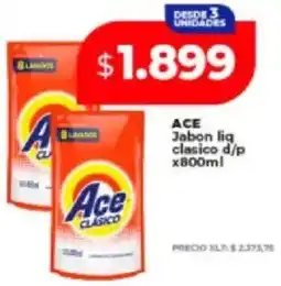 Supermayorista Vital Ace jabon liq clasico oferta