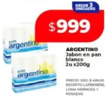Supermayorista Vital Argentino jabon en pan blanco oferta