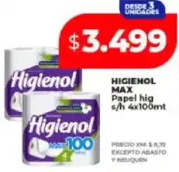 Supermayorista Vital Higienol max papel hig oferta