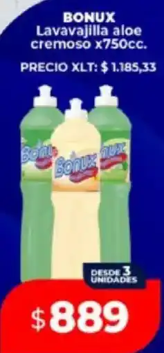 Supermayorista Vital Bonux lavavajilla aloe cremoso oferta