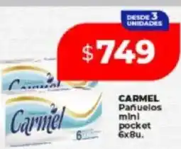 Supermayorista Vital Carmel pañuelos mini pocket oferta
