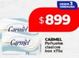 Supermayorista Vital Carmel pañuelos clasicos box oferta