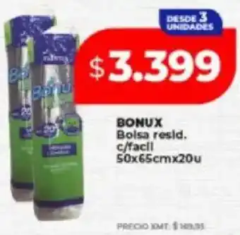 Supermayorista Vital Bonux bolsa resid. c/facil oferta